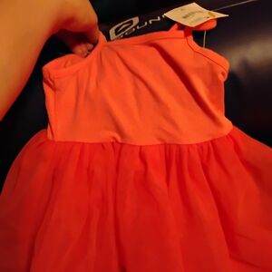 Coral Sleeveless Dress
